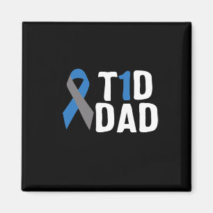 Imã Diabetes do Pai T1d Sensibilização Tipo 1 Insulina