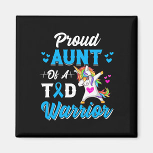 Imã Diabetes Guerreiros Tia Dabbing Unicorn Diabetes A