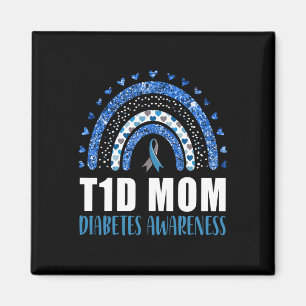 Imã Diabetes Tipo 1 T1d Mãe Conscientização sobre Diab