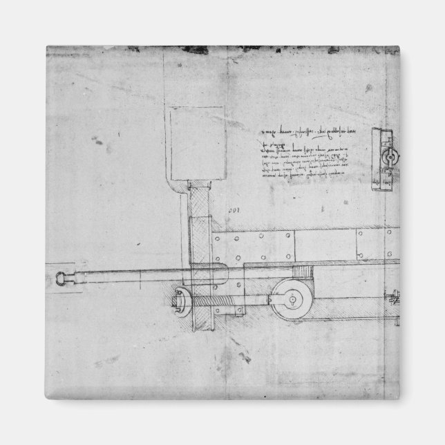 Imã Diagrama de um parafuso mecânico (Frente)