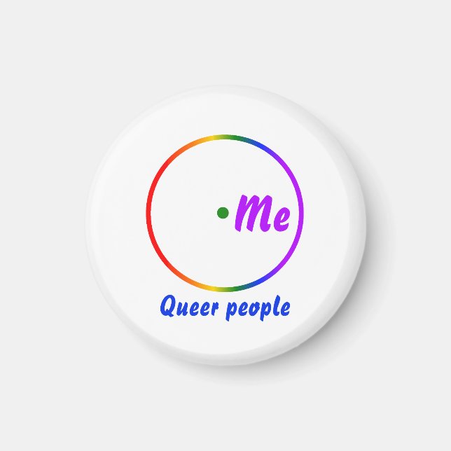 Imã Diagrama de Venn de identidade única (Frente)