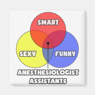 Imã Diagrama Venn.. Assistentes de Anestesiologistas