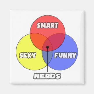 Imã Diagrama Venn.. Nerd