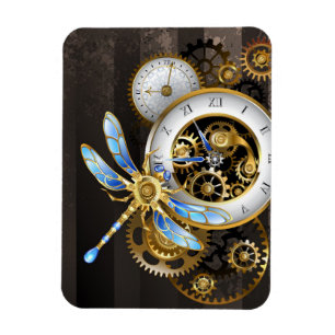 Ímã Dials Steampunk com Dragonfly