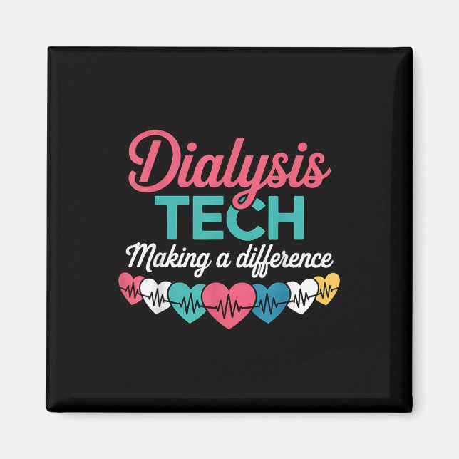 Imã Dialysis Tech Making A Difference Technician Heart (Frente)