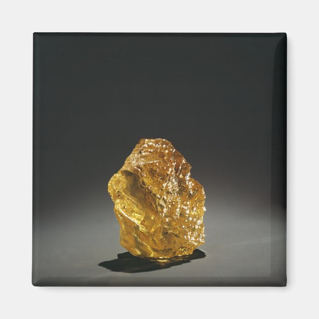 Imã Diamante amarelo em bruto (Frente)