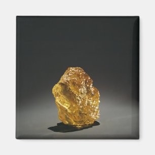 Imã Diamante amarelo no áspero