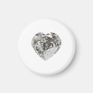 Imã Diamante Brilhante em forma de Coração