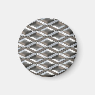 Imã Diamante sem emenda metal chapeado cromo dado