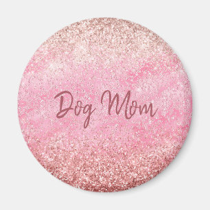 Imã Diamantes Rosa Glitzy Sparkle Cachorro Brilhante M