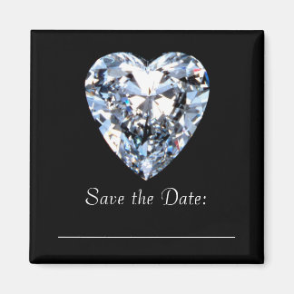 Imã Diamond Heart - Salve a Data