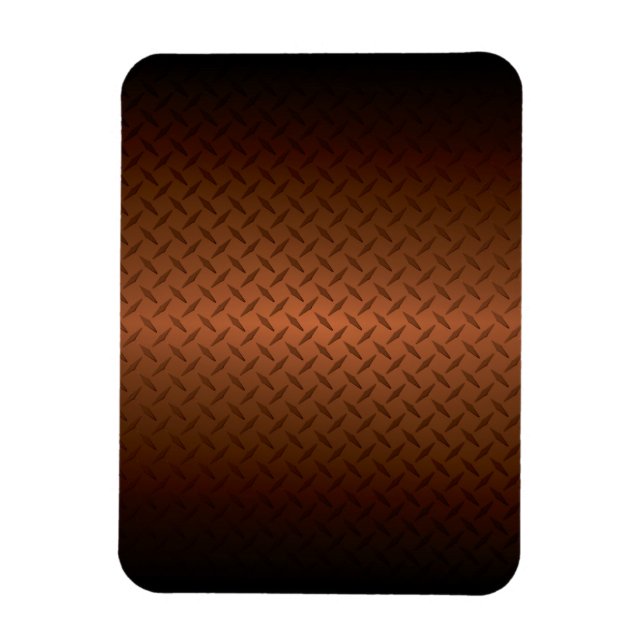 Ímã Diamondplate Look Pattern Black to Copper Fade (Pa (Vertical)