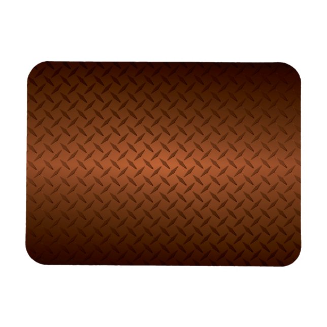 Ímã Diamondplate Look Pattern Black to Copper Fade (Pa (Horizontal)