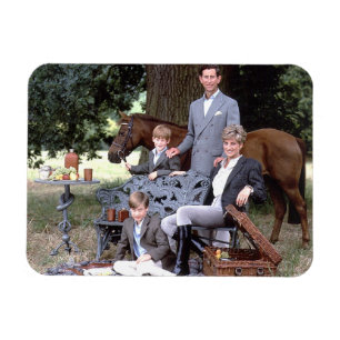 Ímã Diana Charles William Harry 1992