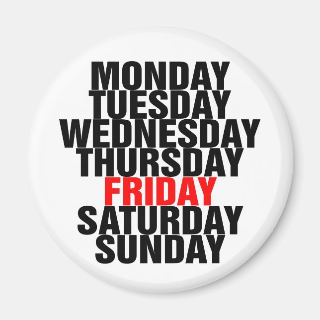 Imã Dias da Semana (Frente)