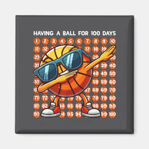 Imã Dias de Escola Dia Dabbing 100º Basquete 100