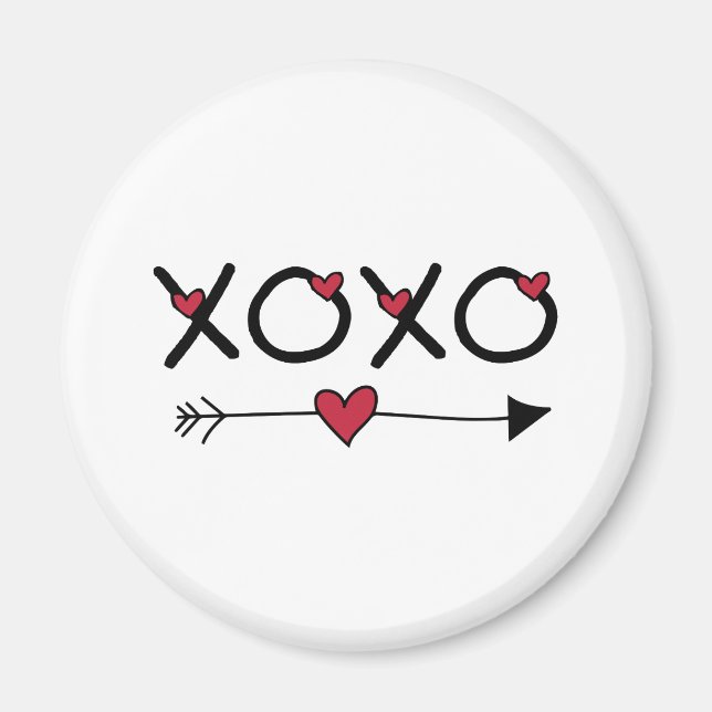 Imã Dias de os namorados XOXO (Frente)