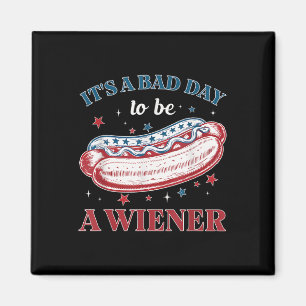 Imã Dias Maus Hotdog Wiener 4 de julho Independência P