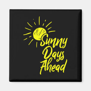 Imã Dias Úteis À Frente Desenho Amarelo Do Sol E Verão