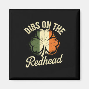 Imã Dibs No Ruivo Dia de São Patrício Irlandês Trevo