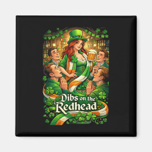 Imã Dibs No Ruivo Dia Divertido de São Patrício Irland