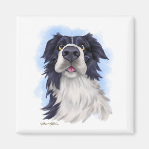 Imã Dibujos animados divertidos de Border Collie