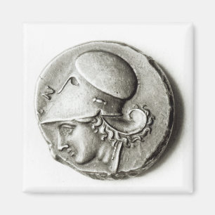 Imã Didrachma de Heracles: Athena de descrição anver
