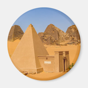 Imã Die Pyramiden von Meroe im Sudan Magnet