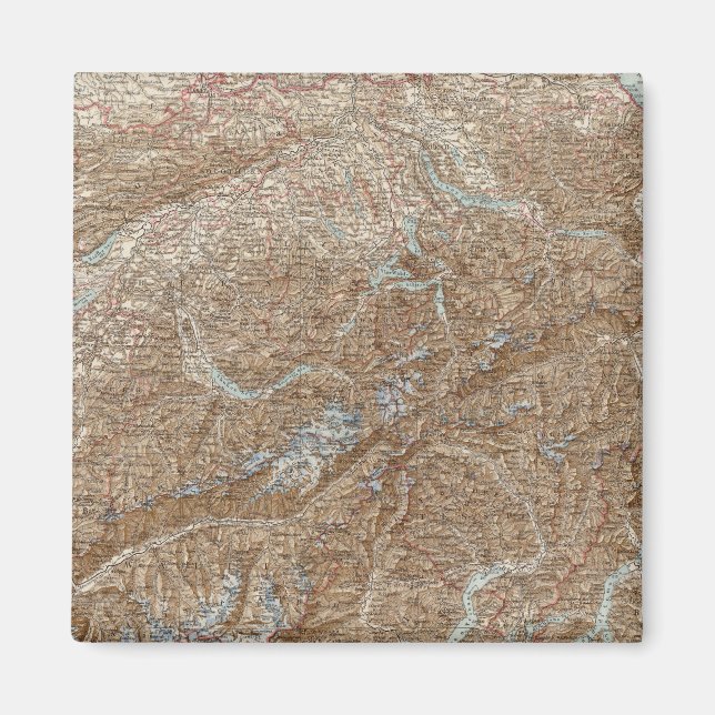 Imã Die Schweiz, Mapa do Atlas de Suiça (Frente)