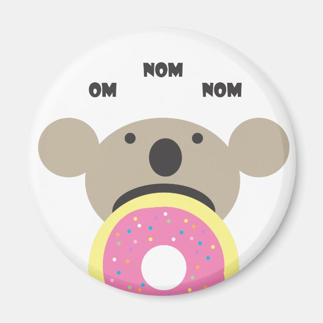 Imã Dieta de Rosquinha Koala (Frente)
