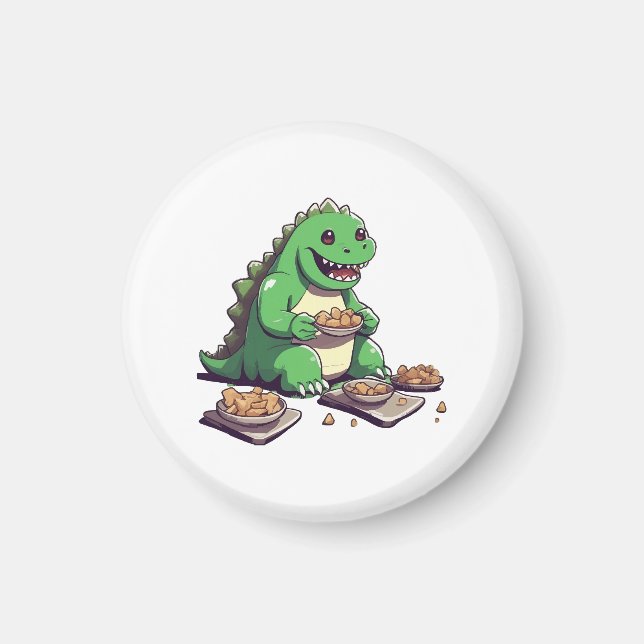 Imã Dieta dos dinossauros amanhã (Frente)