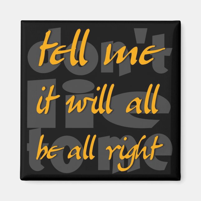 Imã diga-me (Frente)