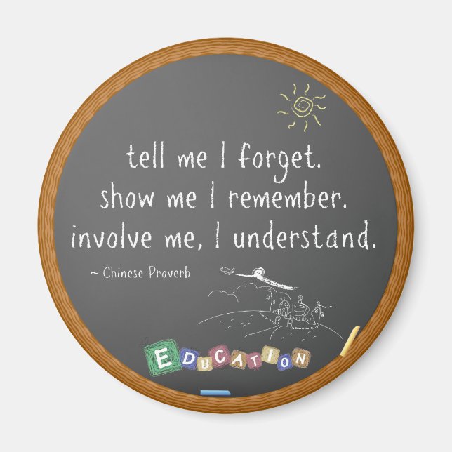 Imã diga-me que esqueço ímanes (Frente)