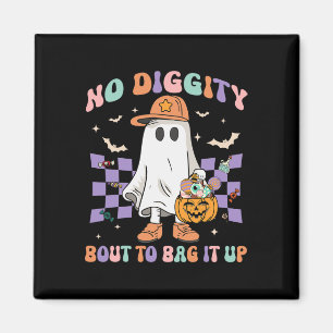 Imã Diggy Bout Bag It Up Ghost Halloween Kid
