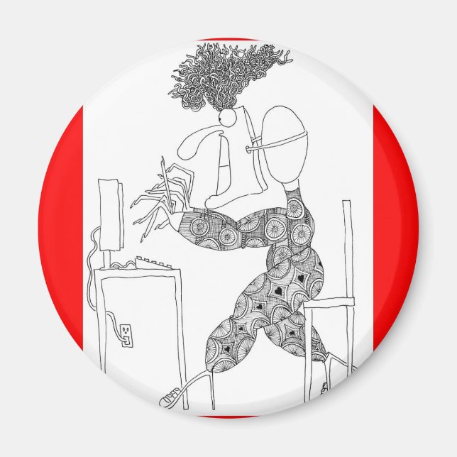 Imã digitação (Frente)