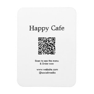 Ímã Digitalização do restaurante Café para ver o pedid