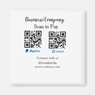 Imã Digitalizar para pagar q r code paypal venmo adici