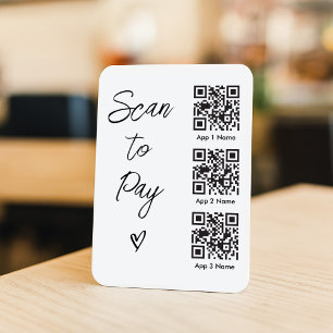 Ímã Digitalize o código QR para pagar por pagamento di