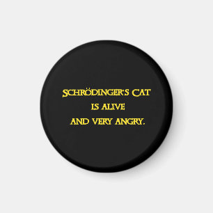 Imã Dilema Quântico Divertido - O Gato de Schrödinger