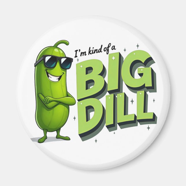 Imã Dill Pickles Lovers Gift - Designs Engraçados de C (Frente)