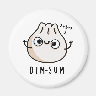 Imã Dim-sum Funny Dimsum Math Pun