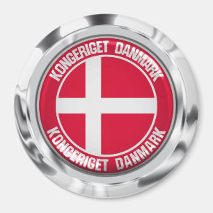 Imã Dinamarca Round Emblem