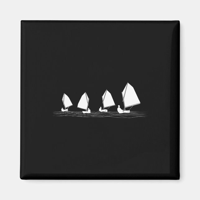 Imã Dinghy Sail Boat Laser Optimist Racing Sailing Las (Frente)