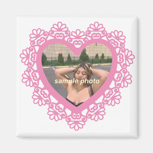 Imã Dingus Heart and Lace Magnet (Frente)