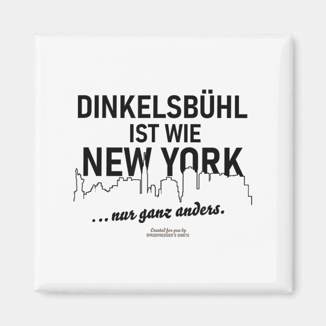 Imã Dinkelsbühl É Como Nova York Dizendo Sobre Dinkels (Frente)