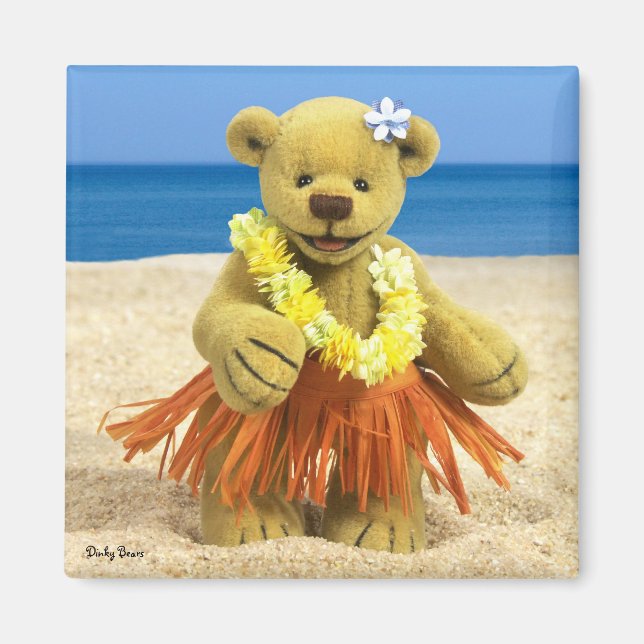 Imã Dinky Bears Hula Dancer (Frente)