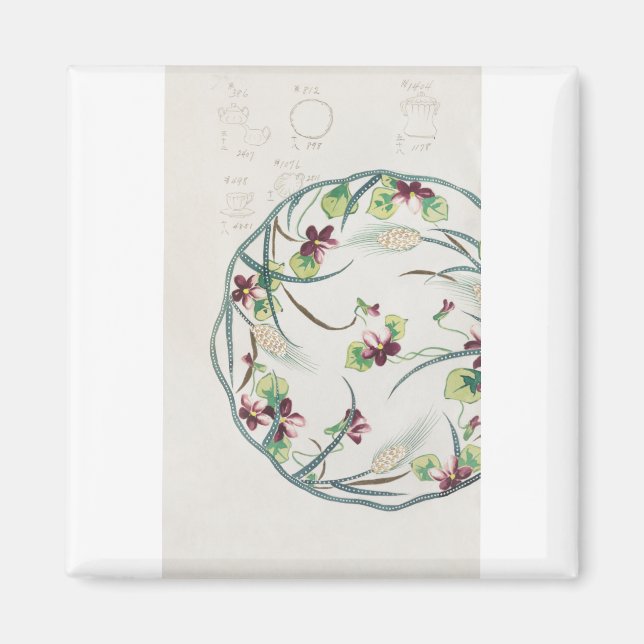 Imã Dinnerware da Fine China - Decoração inicial (Frente)