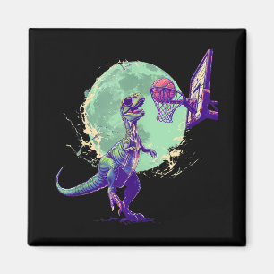 Imã Dino de Desenho de Hoop de Basquete, Trabalho de a