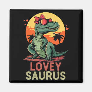 Imã Dino Dinosaur Lovey-saurus T-rex Funny Trex