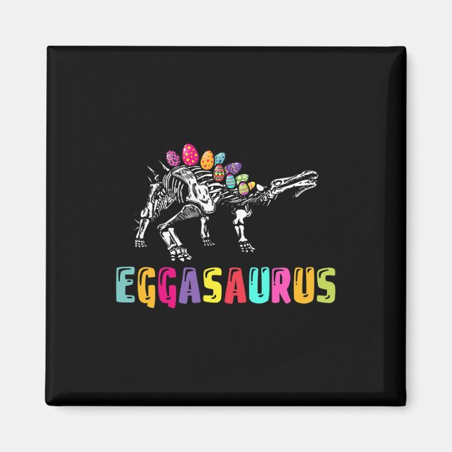 Imã Dino do Dia de Páscoa - Eggasaurus Estegossauro Ov (Frente)